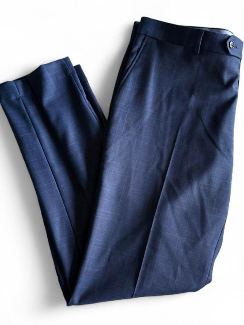 Tommy Hilfiger navy glen check slacks - preppy old money pants